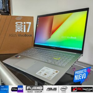 Laptop ASUS Core i7 11th up 4.70 GHz | 12GB | 512GB SSD | Gráfica Iris Xe